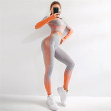 Load image into Gallery viewer, Seamless Female 2 Piece Yoga/ Gym Set.
